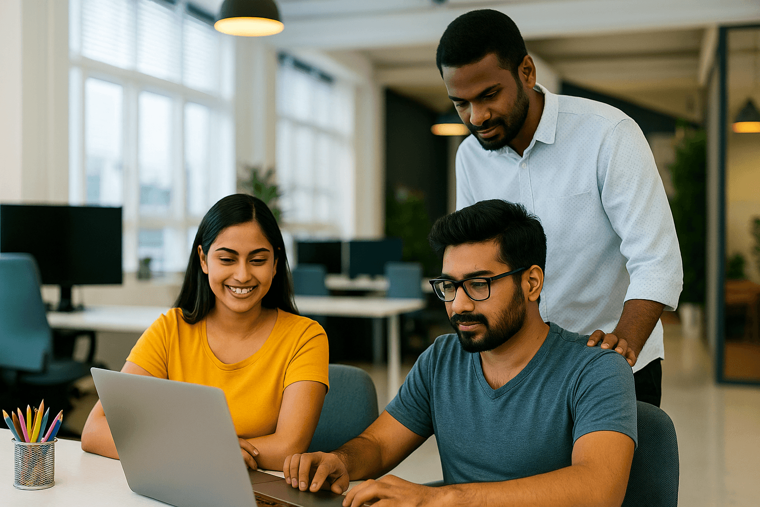Team working together